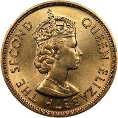 10 Cents - Elizabeth II 1st portrait, reeded edge