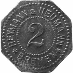 2 Pfennigs - Bremen Heymann & Neumann