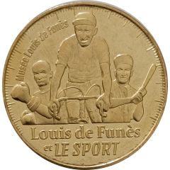 Jeton touristique - Monnaie de Paris - Musée Louis De Funès - Louis De Funès et le sport