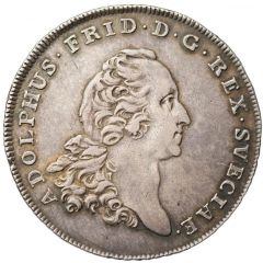 1 Daler Silvermynt - Adolf Fredrik