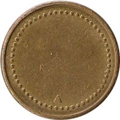 Coffee Machine Token Blank with 56 beads and triangular mintmark, 22 mm