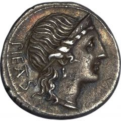 Denarius Herennia: Marcus Herennius, PIETAS / M•HERENNI