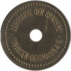 1/2 Liter Leihmarke Humbser Geismann A. G., Fürth