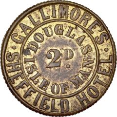 2 Pence Charles Gallimore, Sheffield Hotel