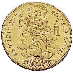 2 Zecchini - Benedict XIV