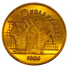 Token - SCRTD Fare Games of the XXIIIrd Olympiad Los Angeles 1984 - Volleyball, Los Angeles, California