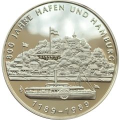 Medal - 800 Years of the port of Hamburg