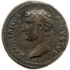 Dupondius or As - Hadrian INDVLGENTIA AVG P P COS III S C, Indulgentia