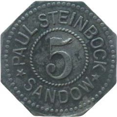 5 Pfennigs - Sandow Paul Steinbock