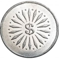 Token Dollar Sign, Thick, 2.25 mm