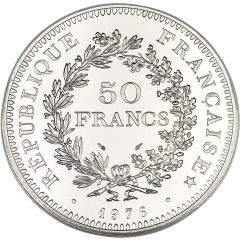 50 Francs Platinum Piefort
