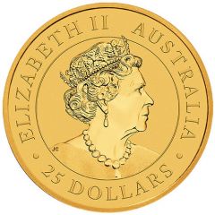 25 Dollars - Elizabeth II 6th Portrait - Kangaroo - Gold Bullion Coin
