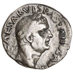 Denarius - Vespasian, Titus, and Domitian TITVS ET DOMITIANVS PRINC IVVEN