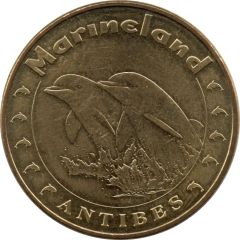 Monnaie de Paris Tourist Token - Antibes Marineland - Les dauphins - 10 dauphins