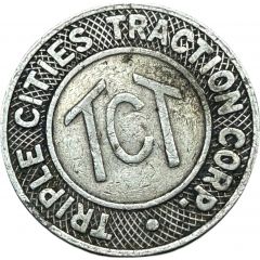 1 Fare - Triple Cities Traction Corp. Binghamton, New York