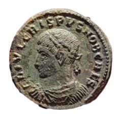 Nummus - Crispus CAESARVM NOSTRORVM VOT X, Thessalonica