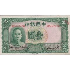 1 Yuan Bank of China