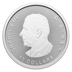 10 Dollars - Charles III Twin Maples, Silver (Bullion)
