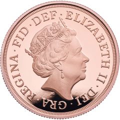 2 Sovereigns- Elizabeth II 5th portrait, George III Bicentenary