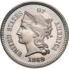 1 Cent `1869` Pattern