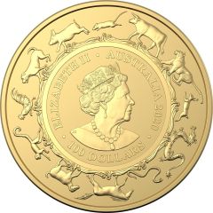 100 Dollars - Elizabeth II 6th Portrait - Year of the Rat, Gold Bullion