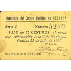 25 Céntimos Pechina