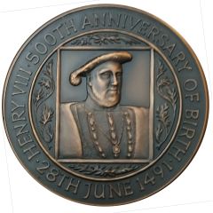 Medal - Henry VIII 500th Anniversary of Birth