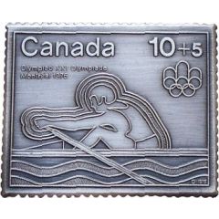 10+5 Cents - Canada Post Rowing, Montreal 1976 Olympiad