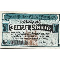50 Pfennig Sparkasse