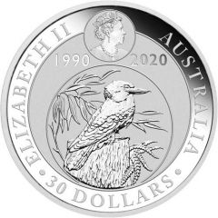 30 Dollars - Elizabeth II 6th Portrait - Kookaburra - 30th Anniversary