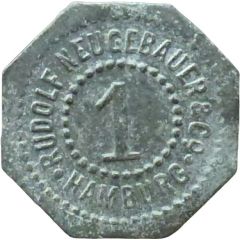 1 Pfennig - Hamburg Rudolf Neugebauer and Co