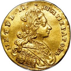 Ducat - Pyotr II Trade Coinage