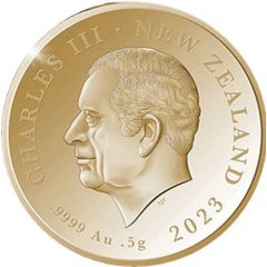 50 Cents - Charles III 1st Portrait - Coronation, Gold Proof