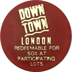 50 Cents Parking Token - Downtown London Ontario