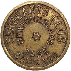 5 Cents - Sergeants Club Gander, Newfoundland