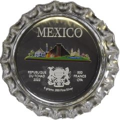 500 Francs CFA Mexico Bottle Cap
