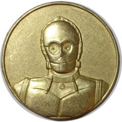 Token - California Lottery Star Wars Collectible Coin - C-3PO