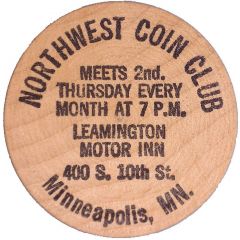Wooden Nickel - Northwest Coin Club Minneapolis, Minnesota