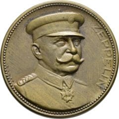 Medal - Graf Ferdinand von Zeppelin and the war use of Zeppelin airships