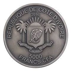 5000 Francs CFA Lion