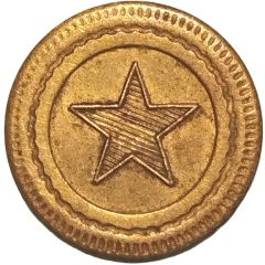 50 centimes - étoile laiton