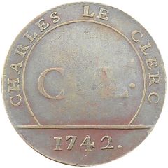 Token - Charles Le Clerc Président au Parlement 1742