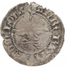1/4 Groat - Albert of Bavaria Helmet, shield