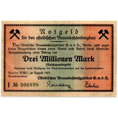 3 000 000 Mark Ostelbisches Braunkohlensyndikat