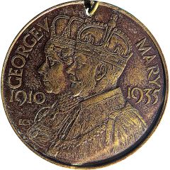 Medal - George V Silver Jubilee, Nottinghamshire, bronze