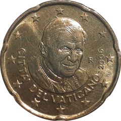 20 Euro Cents - Benedictus XVI 1st map