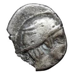Silver 5 Asses Turms series III: facing right, dots