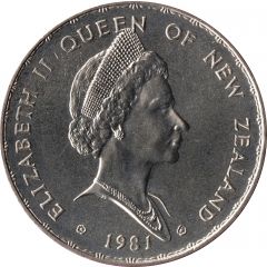 1 Dollar - Elizabeth II Berry Portrait, Royal Visit