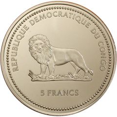 5 Francs Butterfly red