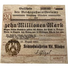 10 000 000 Mark Reichspostministerium
